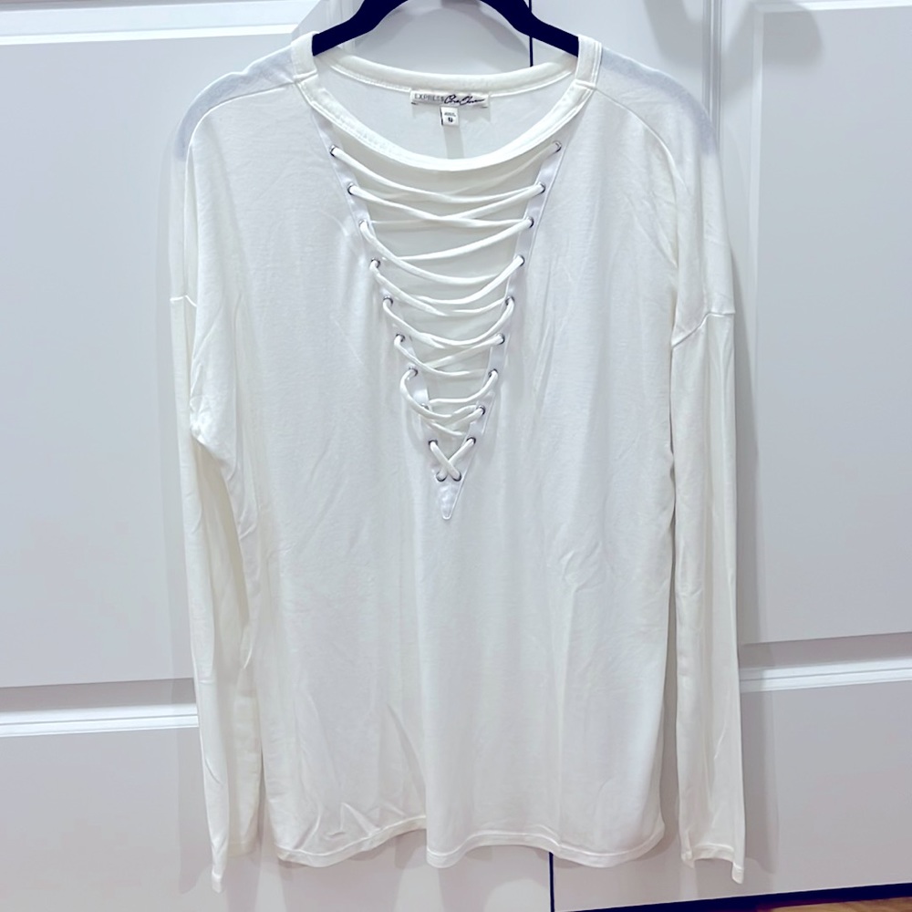Express Vneck long sleeve shirt